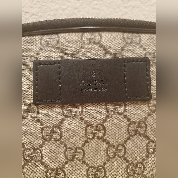 LIKE NEW- Gucci Double Web Belt Bag - Picture 5 of 16